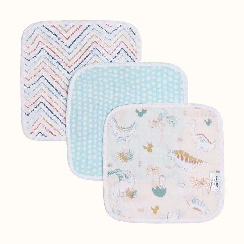 Abracadabra Muslin Wipes – D for Dino