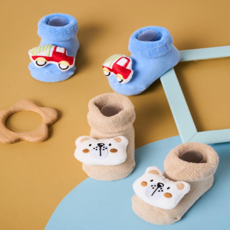 Bear on wheels 3d Socks – Pack of 2