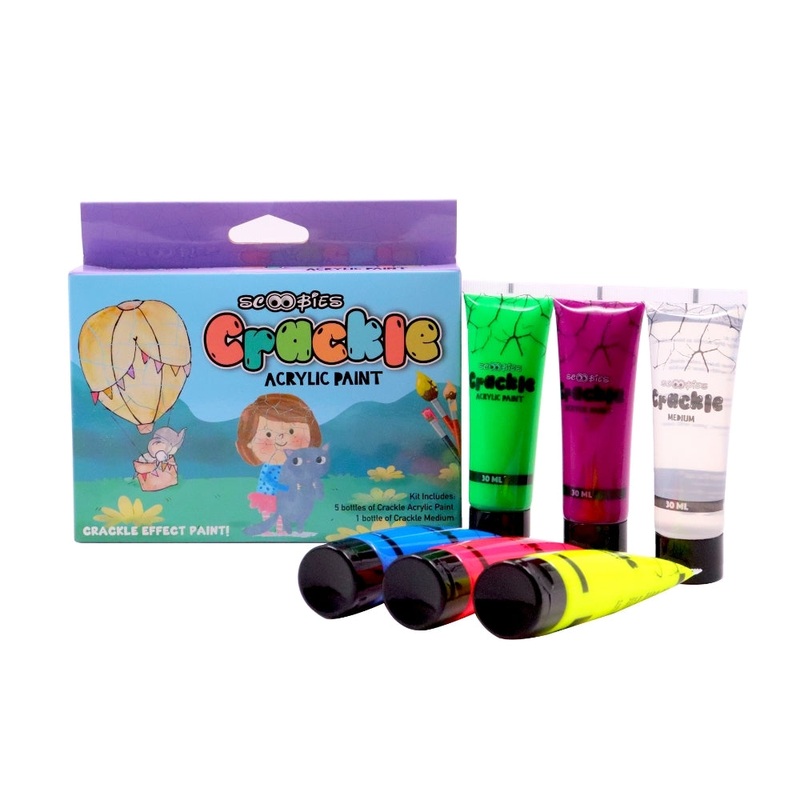 Crackle Acrylic Paints | Magic Crackle Effects for Kids’ Creative Fun | DIY Art Kit