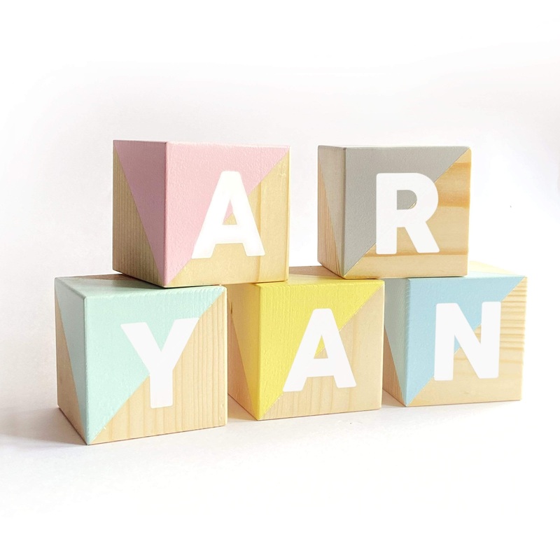 Personalised Wooden Blocks – Letter Blocks