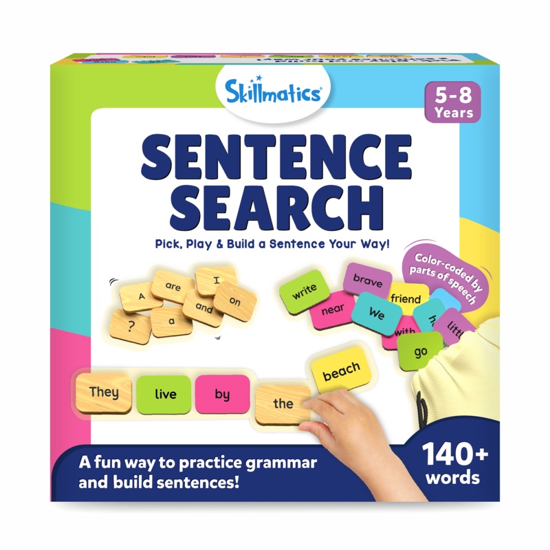 Skillmatics Educational Game – Sentence Search, Fun Learning Toys & Games for Kids, Sentence Building Activity, Creative Word Play, Gifts for Boys & Girls Ages 5, 6, 7, 8
