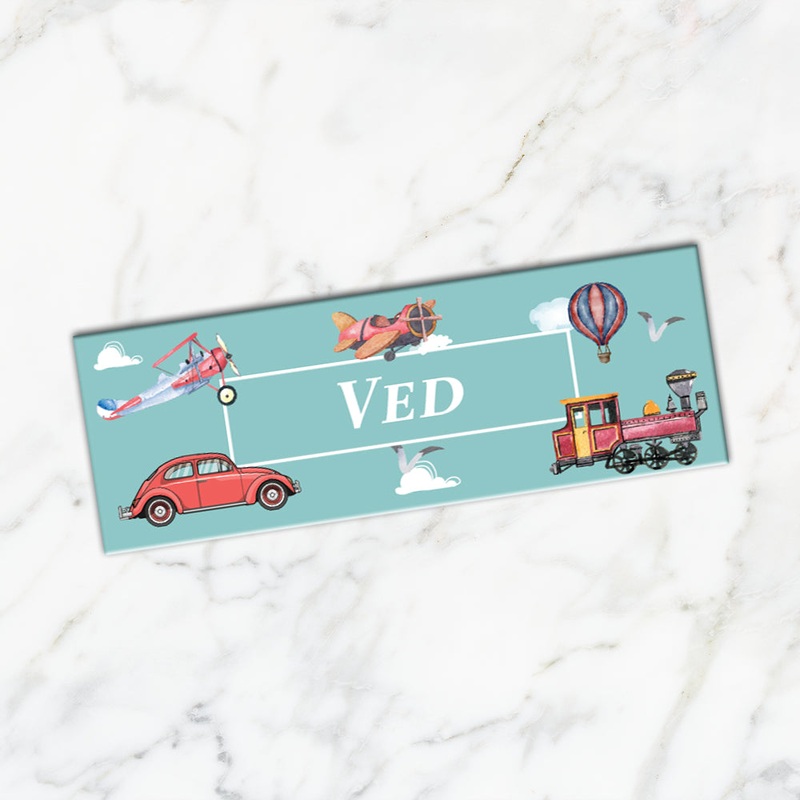 Transport Iron on Labels (kids)