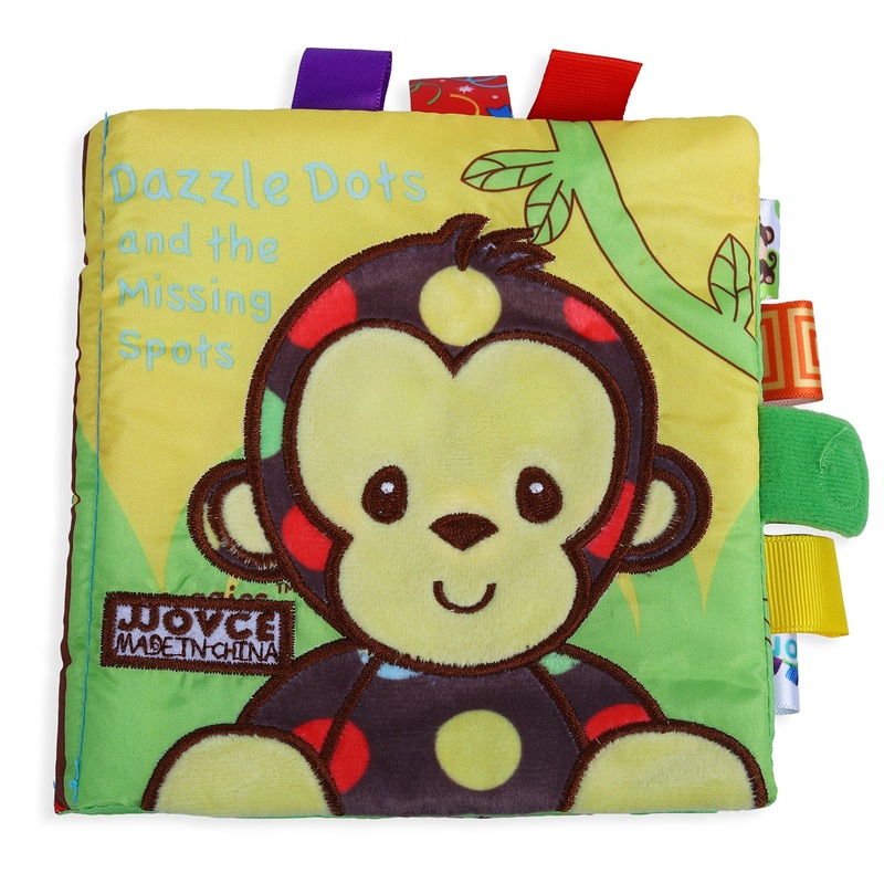 Baby Moo Dazzle Dots Educational Learning 3D Cloth Book With Rustle Paper – Multicolour