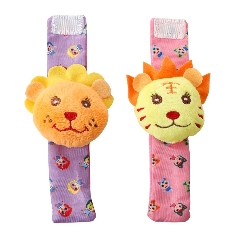 Baby Moo Wild Cats Multicolour Set of 2 Wrist Rattle