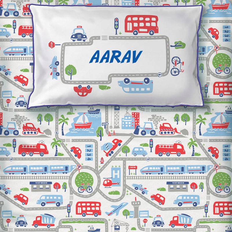 Bedsheet Set – Busy Street – Single/Double Bed Sizes Available
