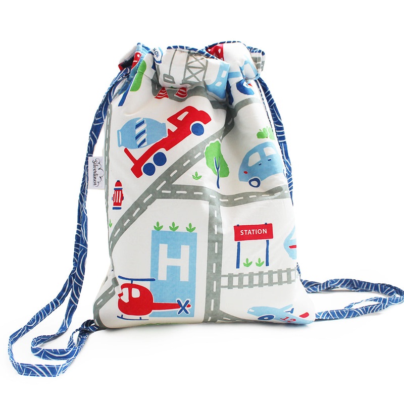 Cotton Drawstring Bag – Busy Street