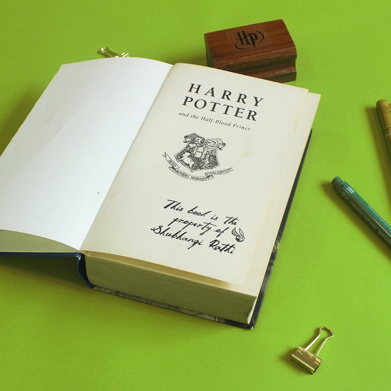 Official Harry Potter Personalised Wooden Text Stamp With Stamp Pad – Prince