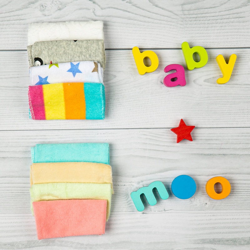 Printed (2425) Multicolour 8 Pk Wash Cloth