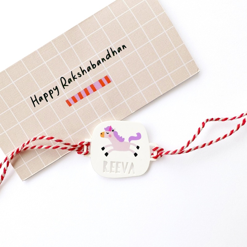 Unicorn Print Rakhi