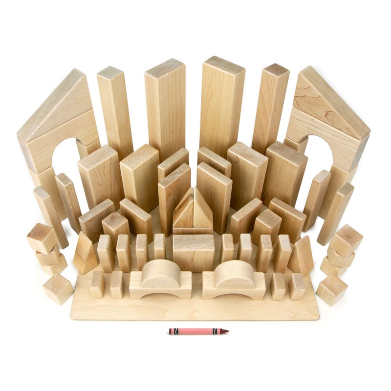 61 pc. Core Set Maple Building Blocks