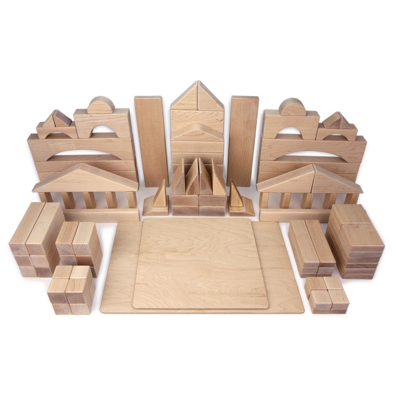 98 pc. Deluxe Set Maple Building Blocks