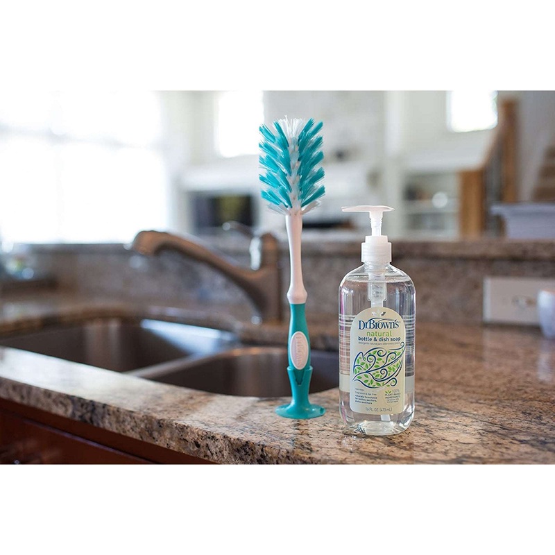 Dr. Brown’s Deluxe Bottle Brush (Birth to 24 Months) Teal – Open Box