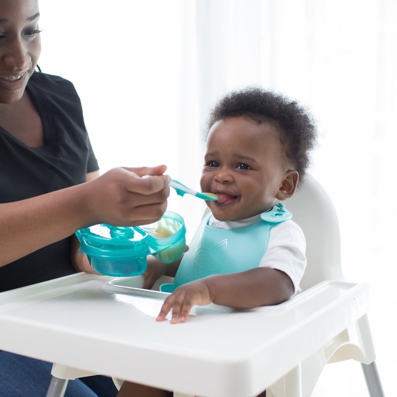 Dr.Brown’s Travel Fresh Light Green Bowl and Spoon || Pack of 1 || Used for 4months to 24months