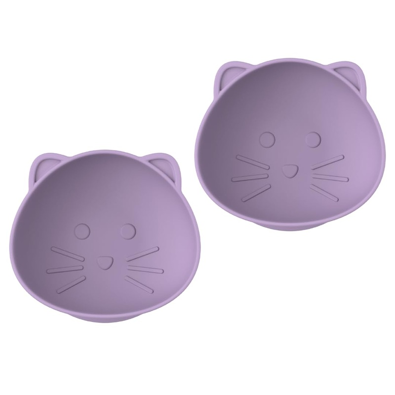 Melii Silicone Suction Bowl –  2-pack  Purple