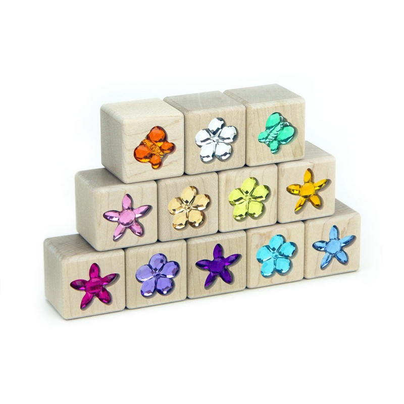 12 pc. Flower Garden Gem Blocks