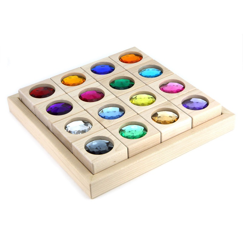 16 pc. Large Gem Block Collection with Tray