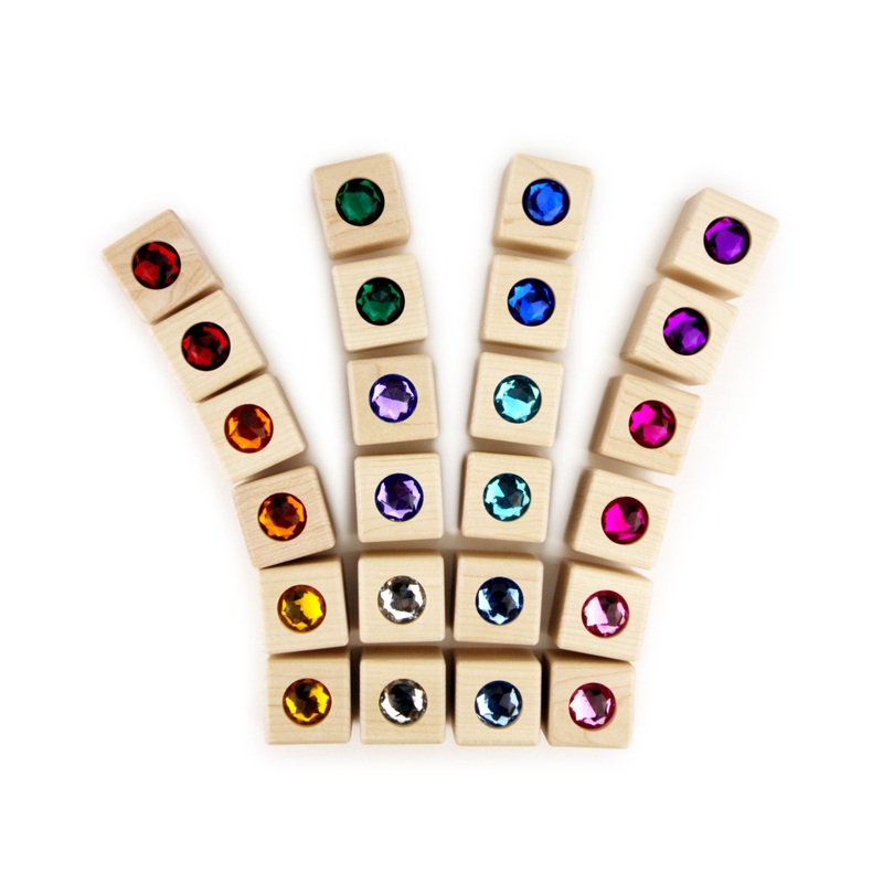 24 pc. Cube Gem Blocks