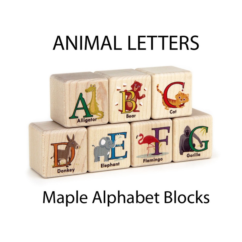 27 pc. Animal Letters Color Alphabet Blocks