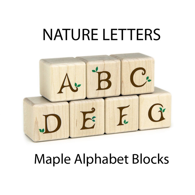 27 pc. Nature Letters Color Alphabet Blocks