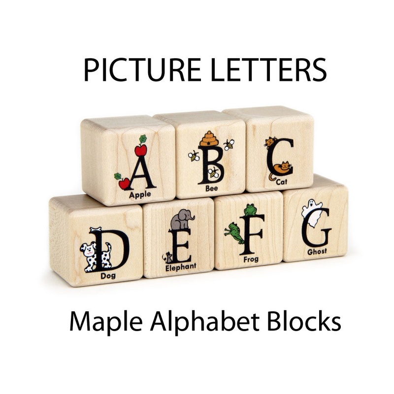 27 pc. Picture Letters Color Alphabet Blocks