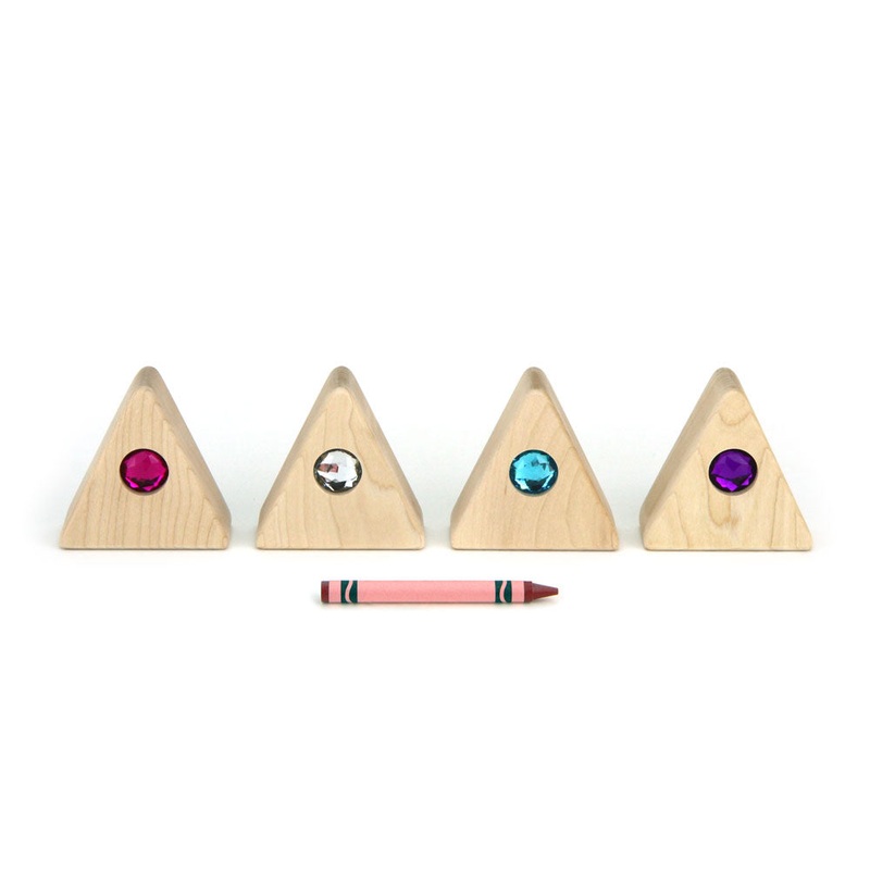 4 pc. Cool 2×2 Roof Peak Gem Blocks