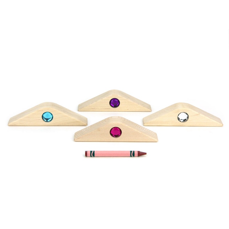 4 pc. Cool 4×1 Roof Triangle Gem Blocks