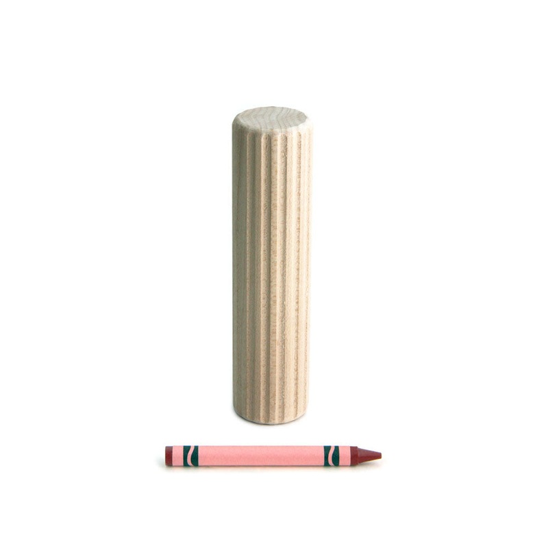 4×1 Fluted Cylinder Unit Building Block