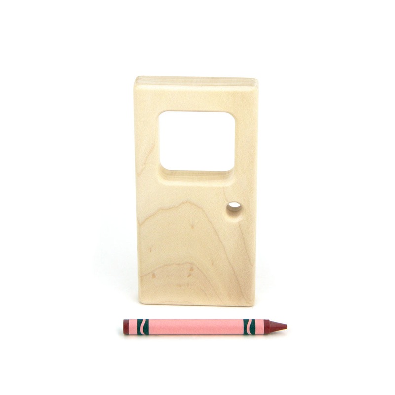 4×2 Square-Window Door Unit Building Block
