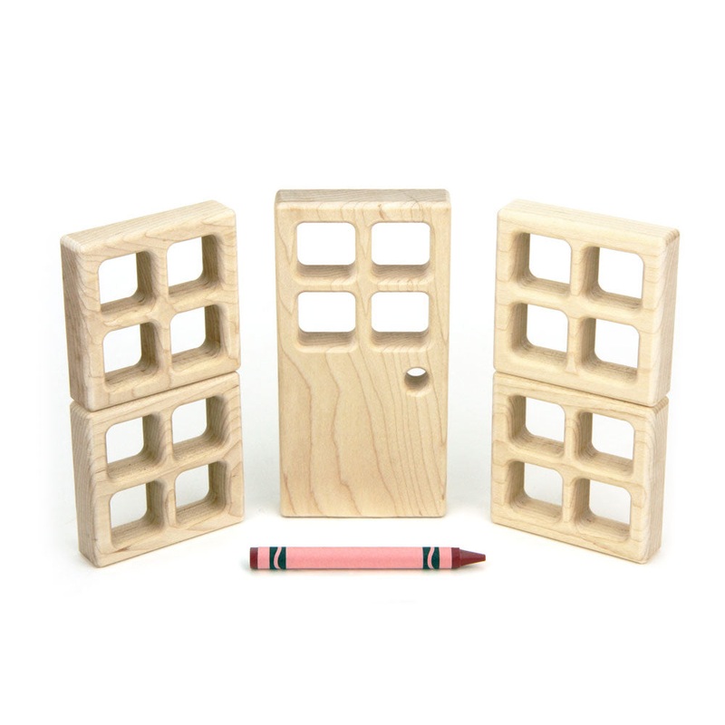 5 pc Square-Paned Window & Door Blocks Booster