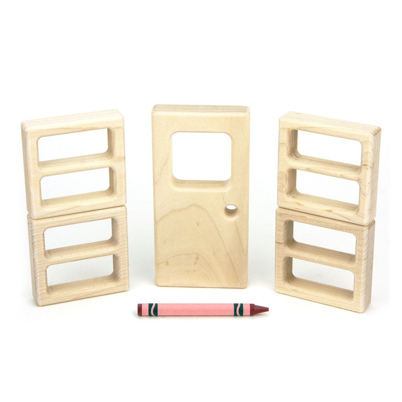 5 pc Square Window & Door Blocks Booster