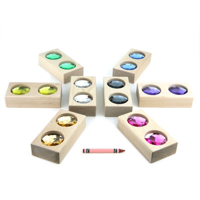 8 pc. Large Pastel Double Gem Blocks