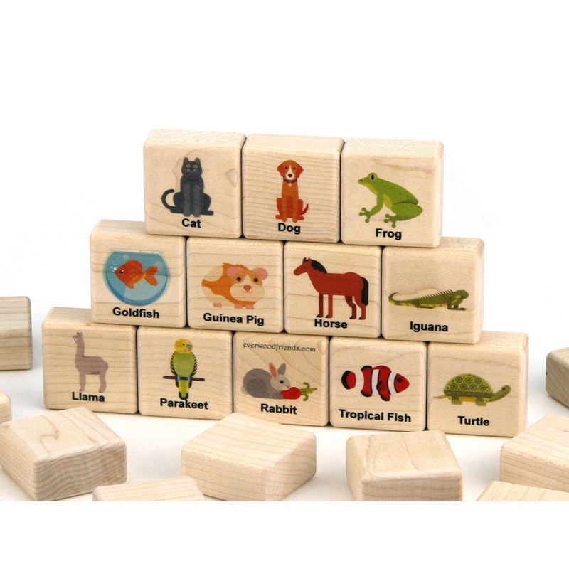 Animal Friends Pet Wooden Matching Game – 24 pc Set