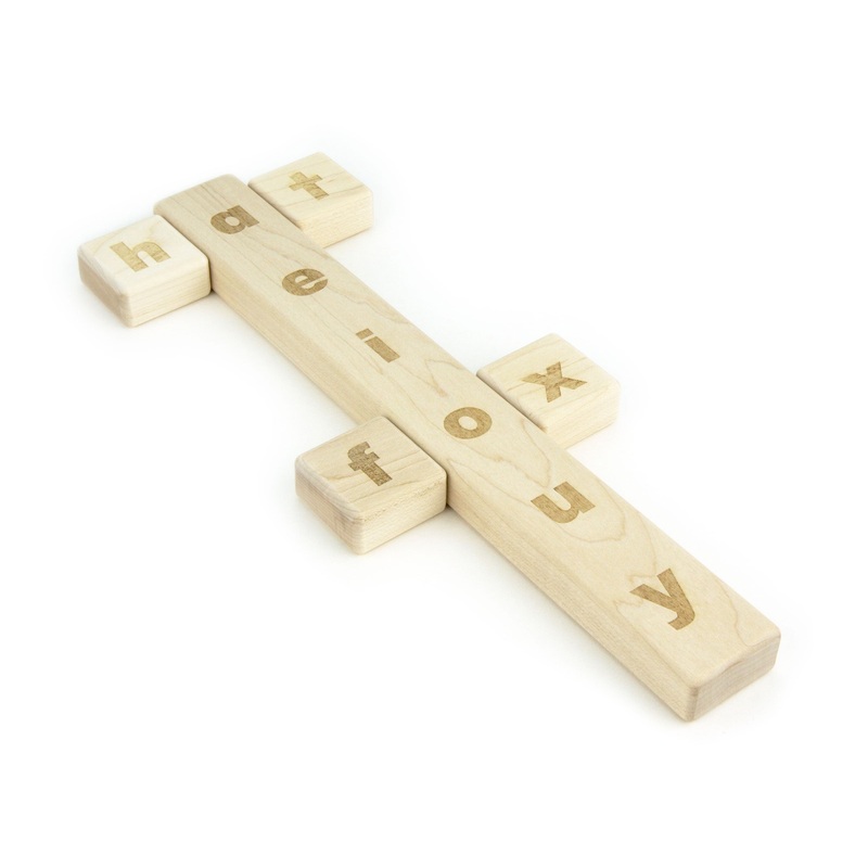 Engraved Maple Vowel Stick