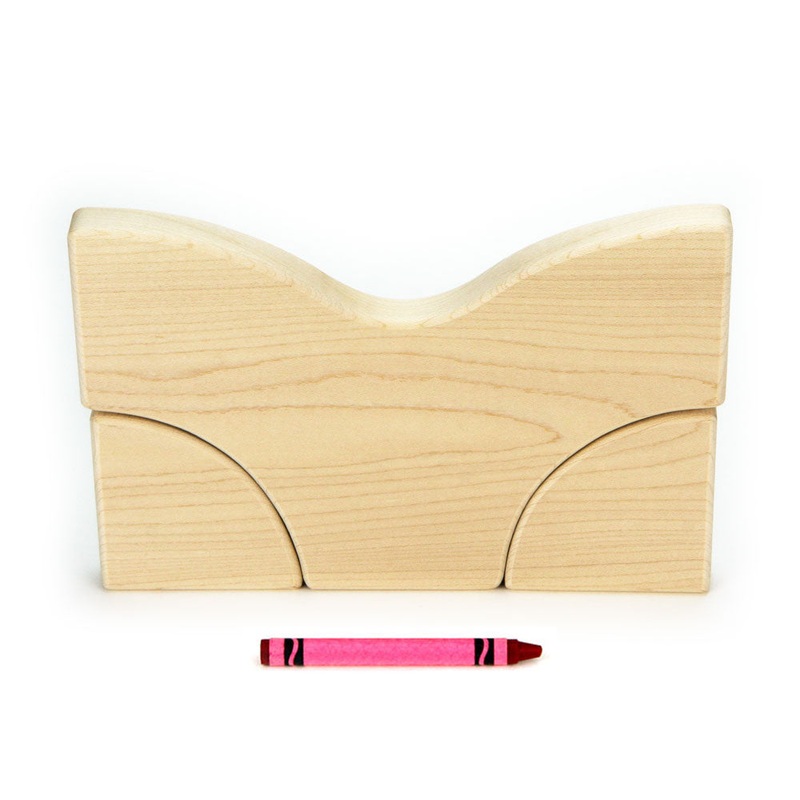 Flat 6×4 (1/2 thickness) Small Y and Quarter Circles Building Blocks