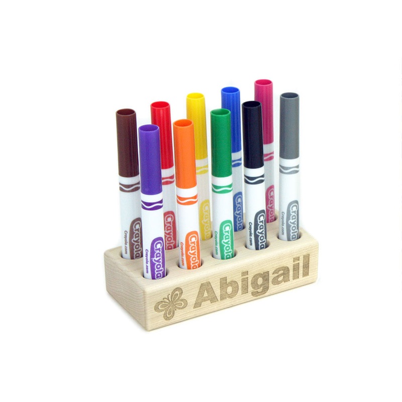 Personalized Maple Marker Holder