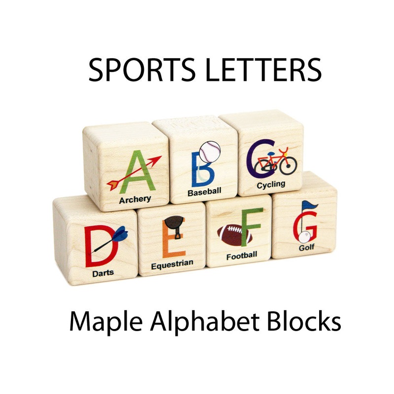 27 pc. Sports Letters Color Alphabet Blocks