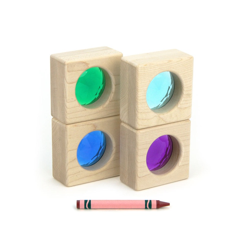 4 pc. Cool Color See-Through Window Gem Blocks