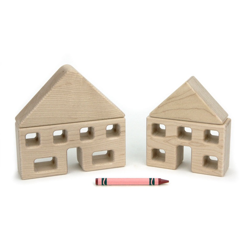 4 pc. Little Town Blocks Main Street Set