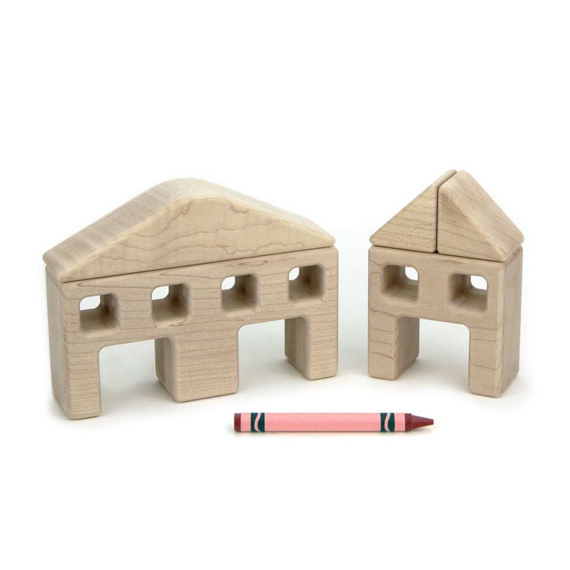 5 pc. Little Town Blocks Garage Set