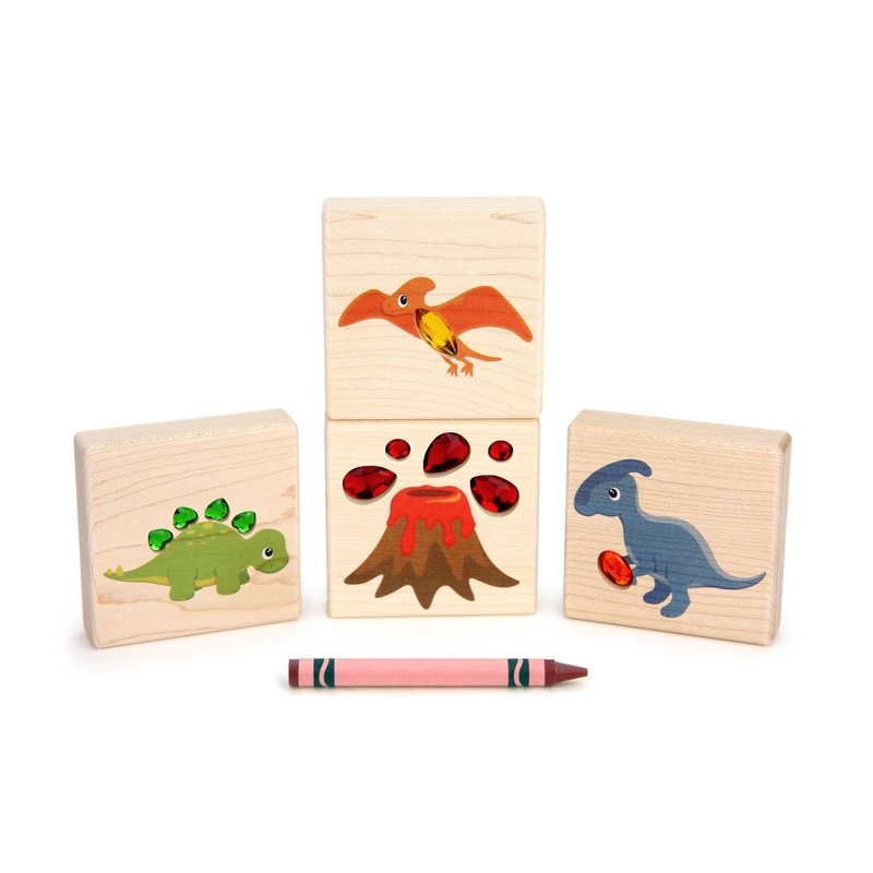 Dinosaur Friends 4 pc. Gem Block Set