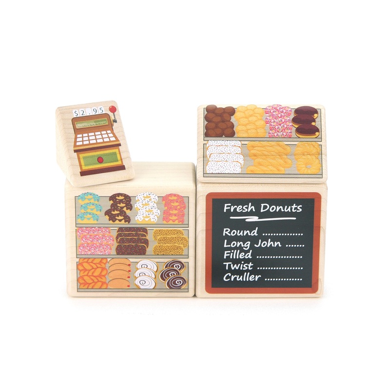 LIMITED! Donut Counter 4pc. Building Block Set