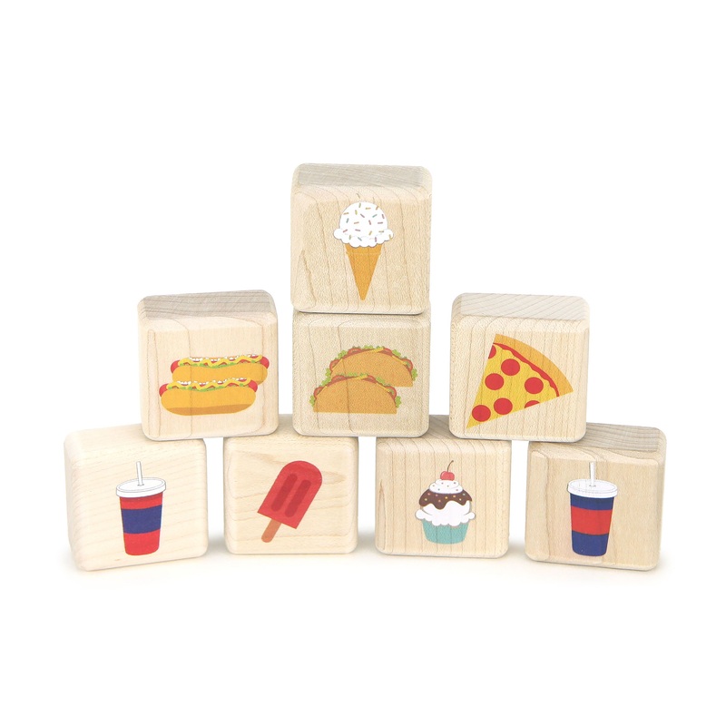 LIMITED! Little Summer Food 8 pc. Building Block Set
