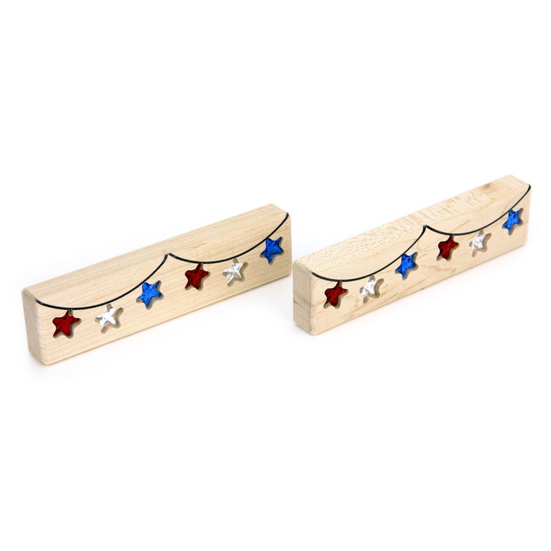 LIMITED! Patriotic Banner 2 pc. Gem Block Set