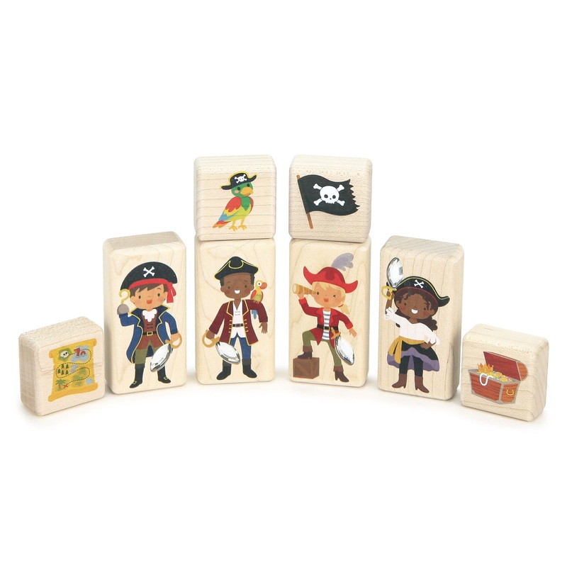 LIMITED! Pirate Friends 8 pc. Gem Block Set