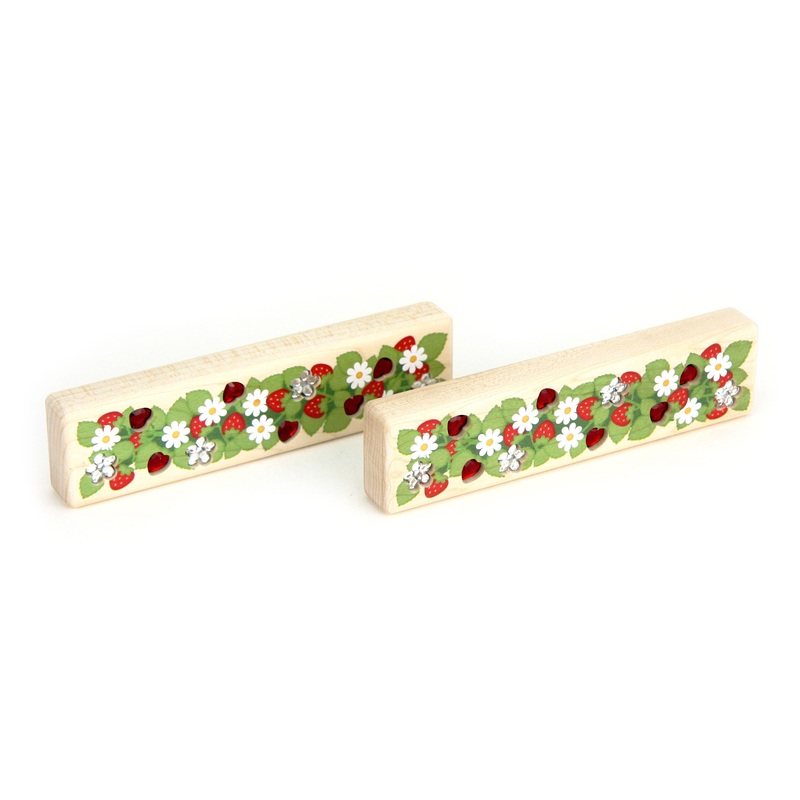 LIMITED! Strawberry Patch 2 pc. Gem Blocks