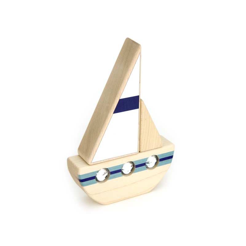 LIMITED! Summer Sailboat 3 pc. Building Block Set – Triple Porthole