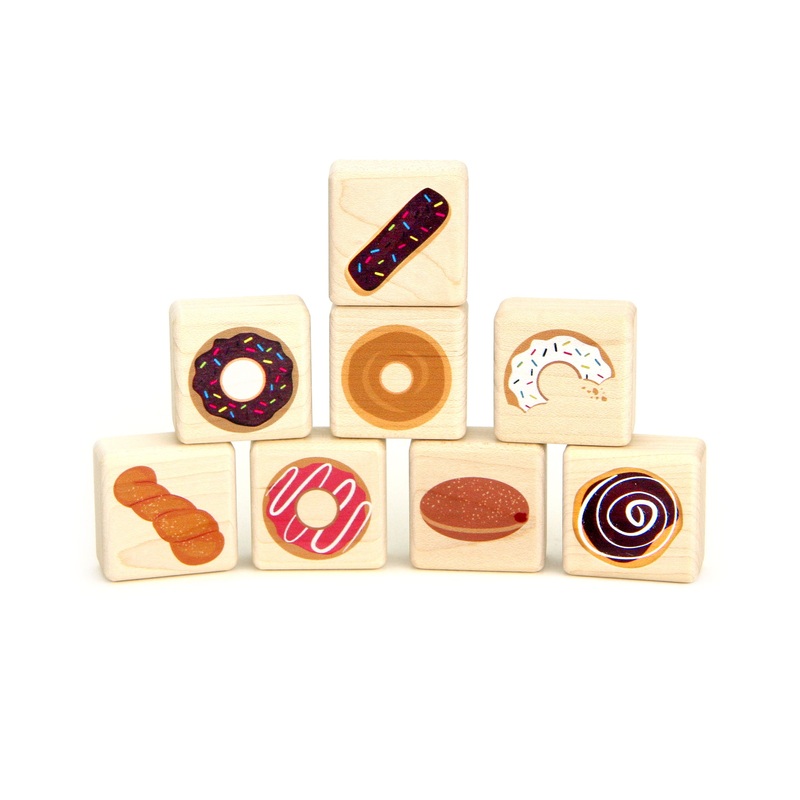 LIMITED! Sweet Little Donuts 8 pc. Building Block Set