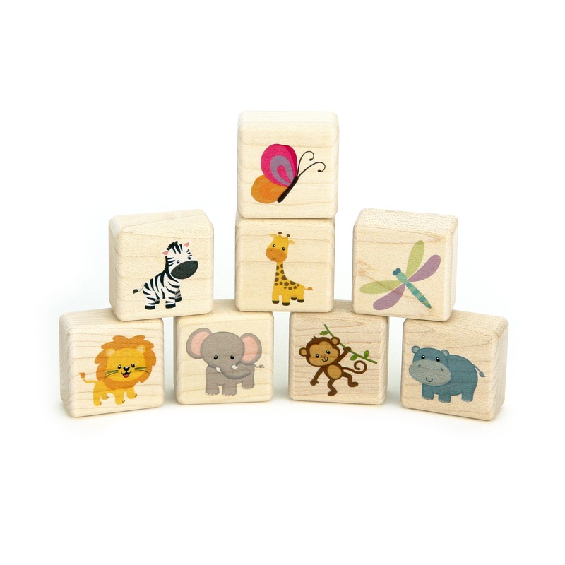 Little African Safari Friends 8 pc. Building Block Set