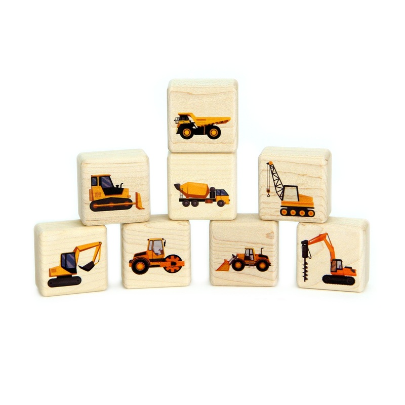 Little Construction Machines 8 pc. Building Block Set