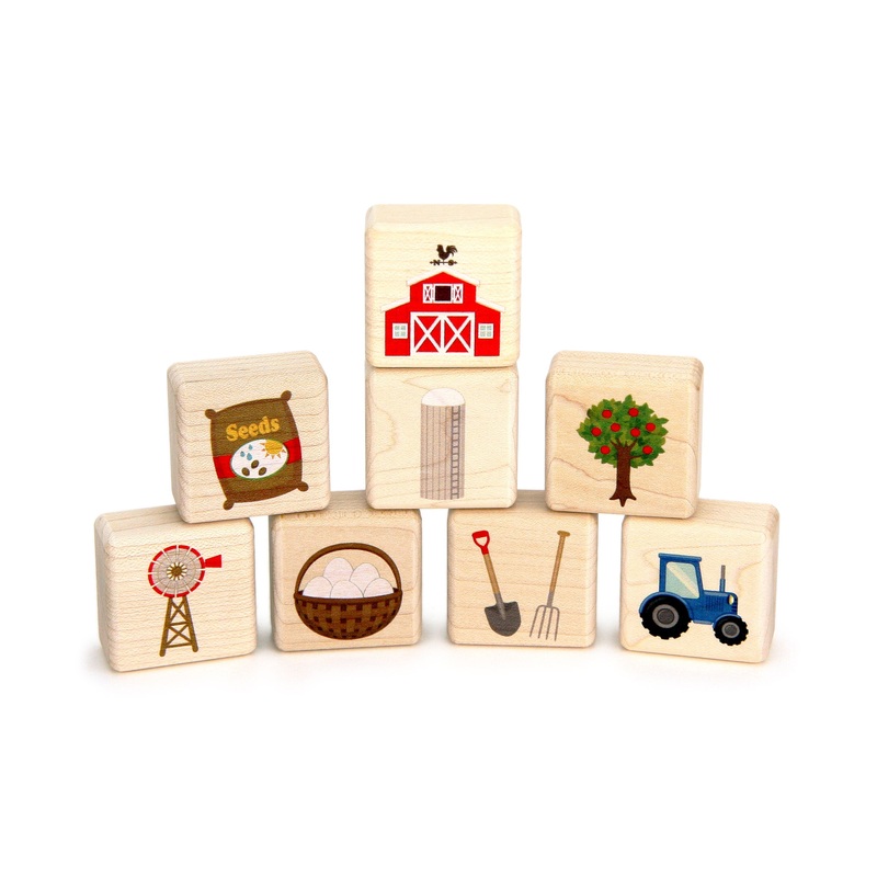 Little Farmyard 8 pc. Building Block Set